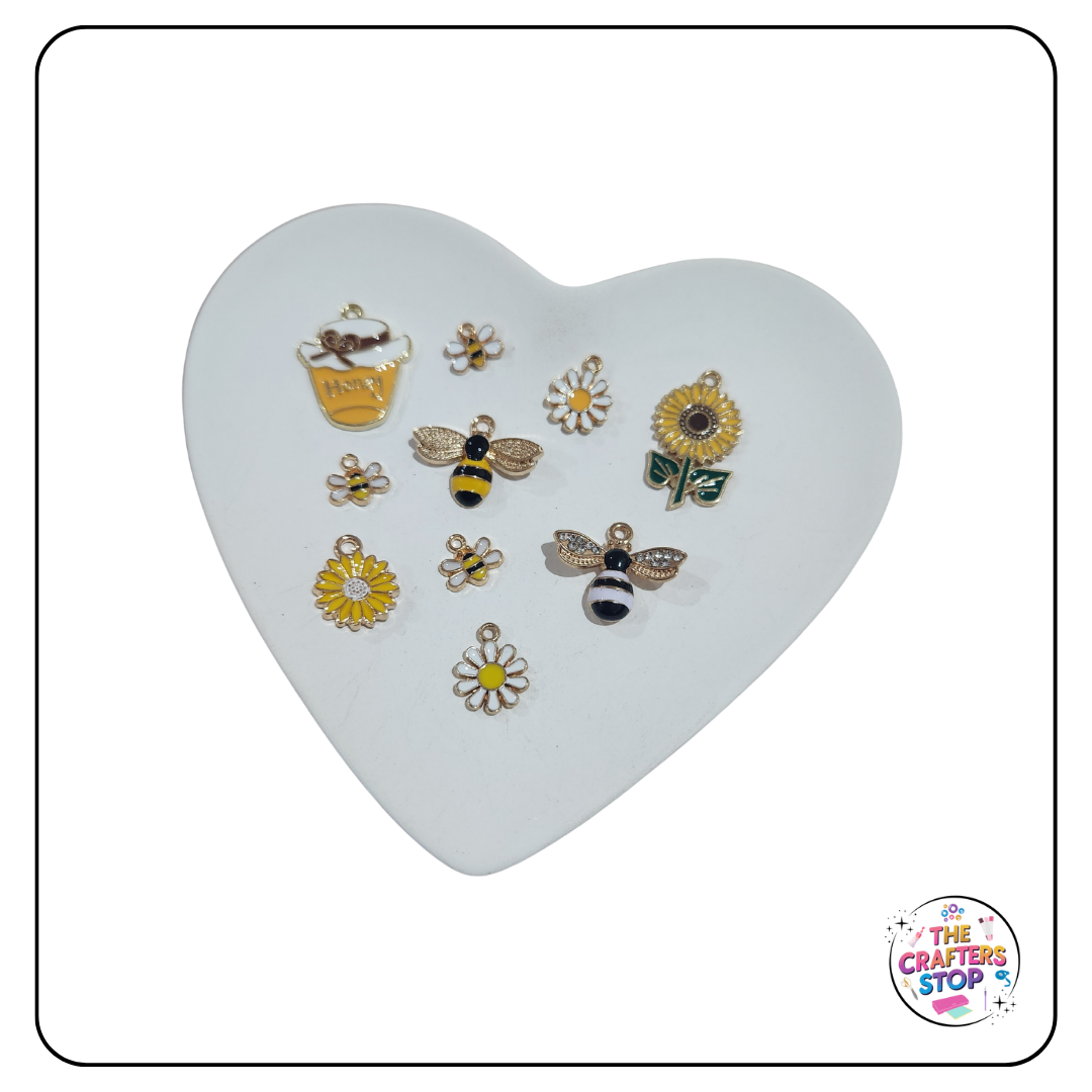 Bee & Flower Themed Charms