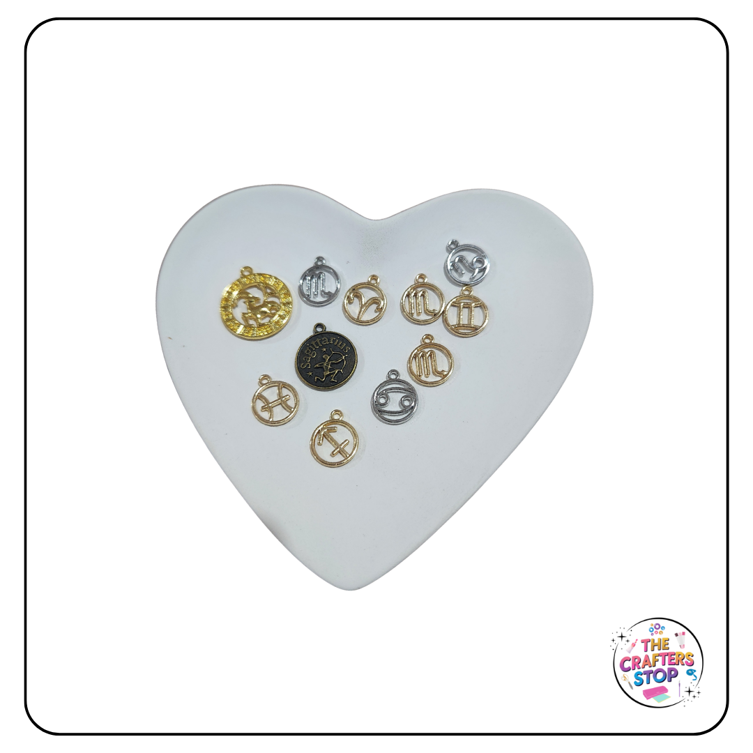 Zodiac/ Astrology Themed Metal Charms