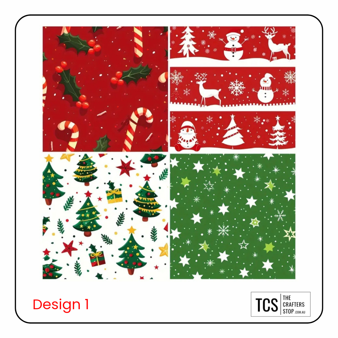 Christmas Design Paper Pad (3 Designs)