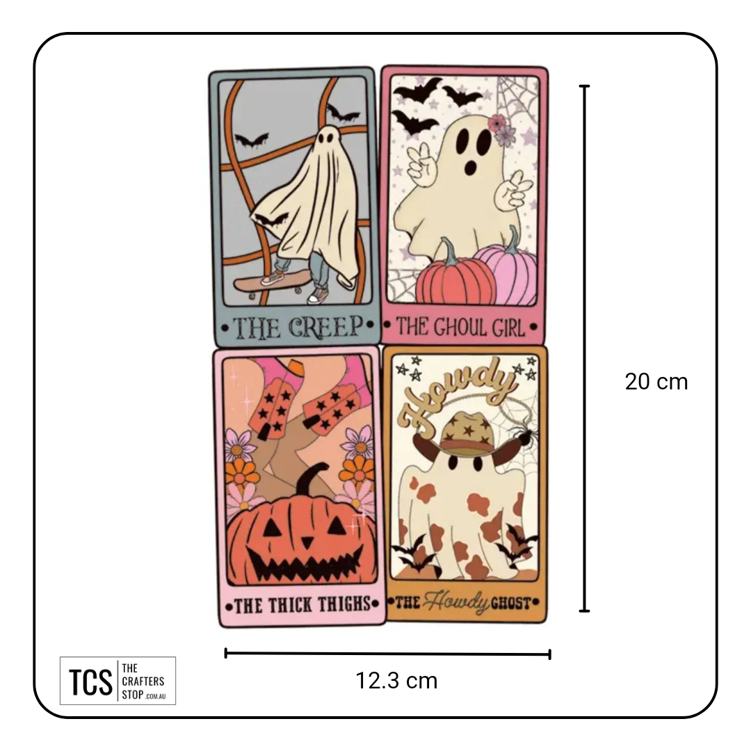 Halloween Tarot Theme Ready Made DTF Iron On Transfers