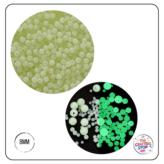 Glow in the Dark Beads- 8mm