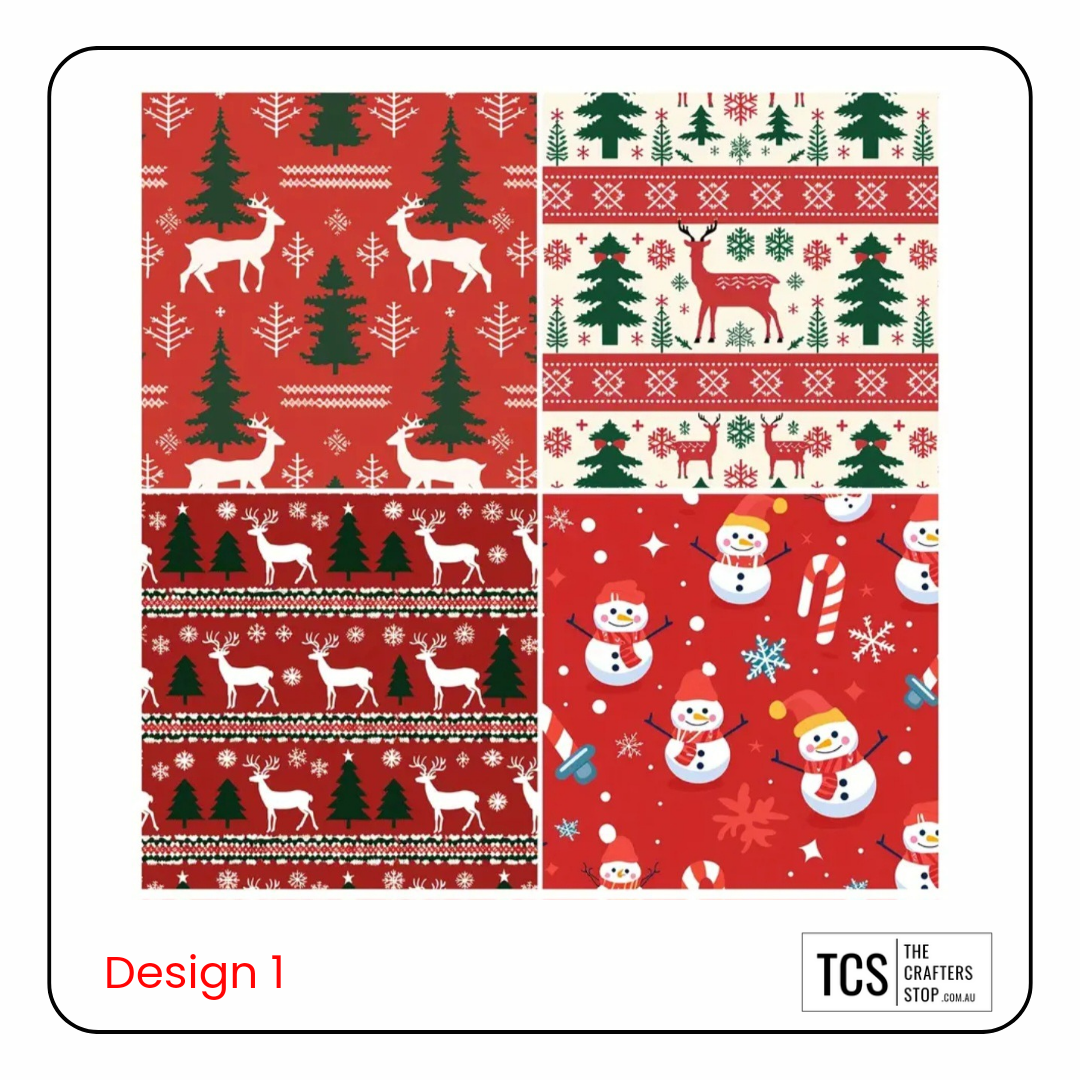 Christmas Design Paper Pad (3 Designs)