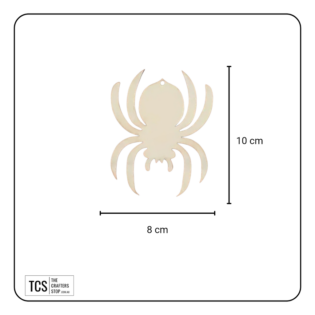Wooden Halloween Spider Shapes