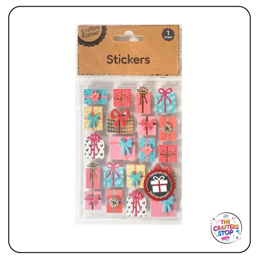 Christmas 3D Present Stickers