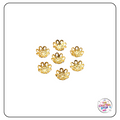 8mm Metal Flower Style Bead Caps