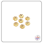 8mm Metal Flower Style Bead Caps
