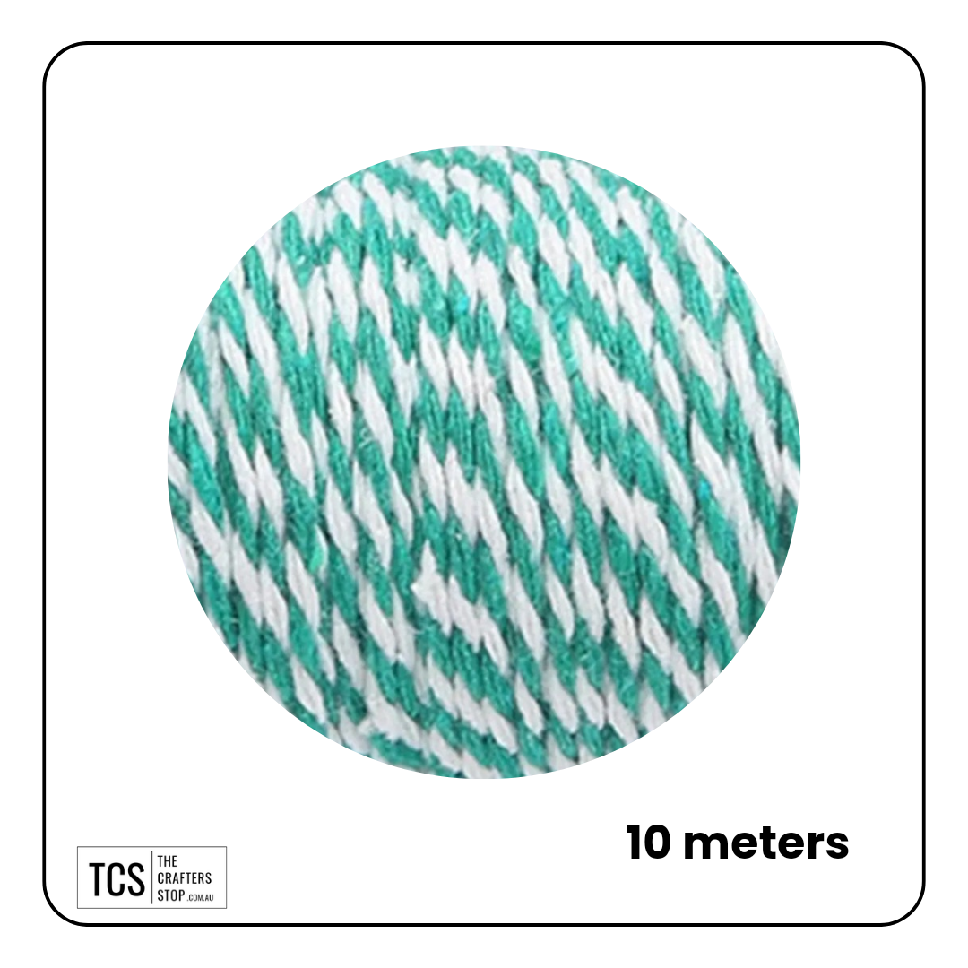 Two-Coloured Decorative Cotton Twine 10m