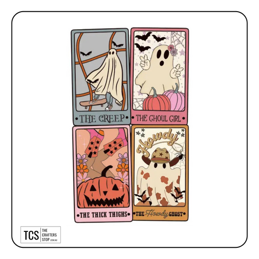 Halloween Tarot Theme Ready Made DTF Iron On Transfers