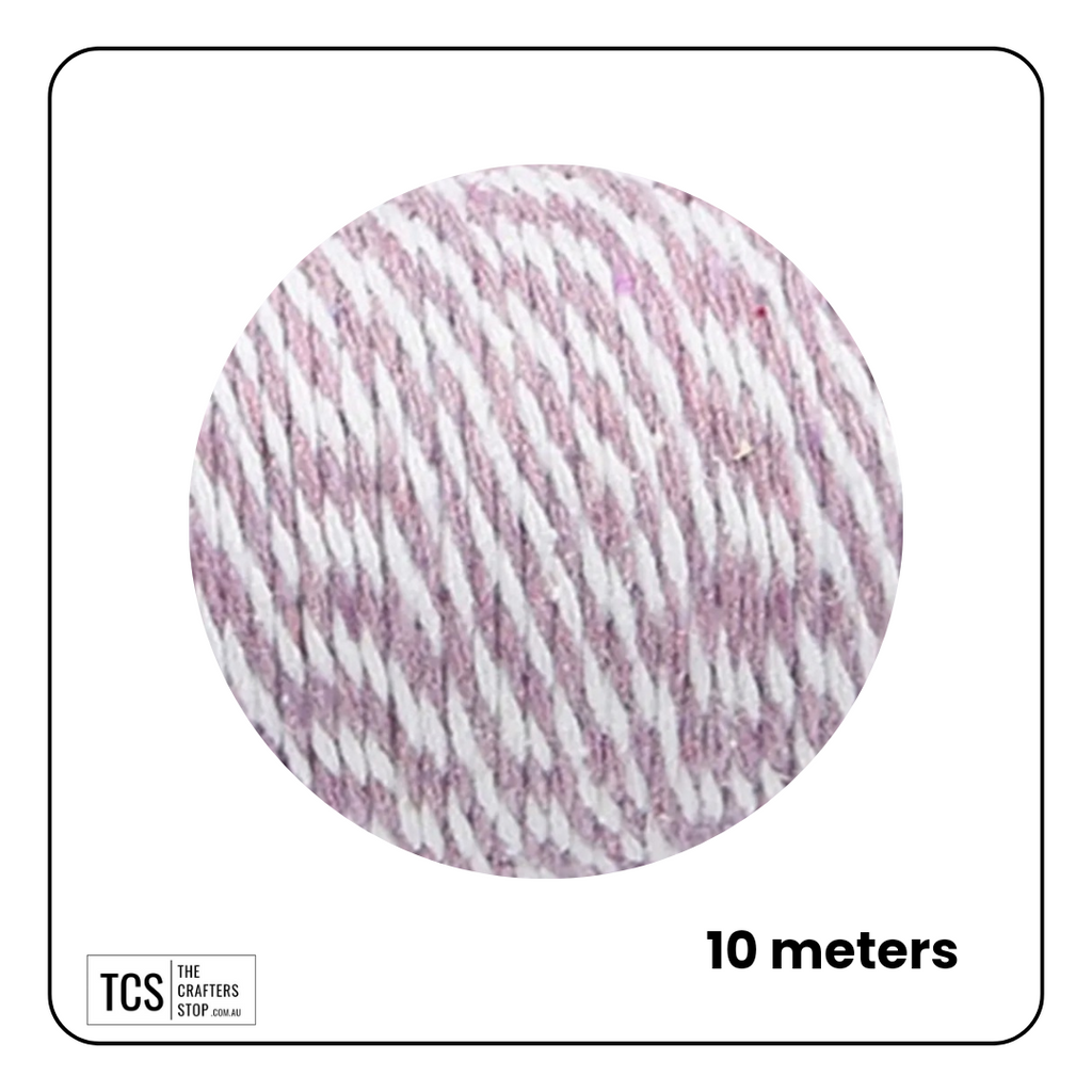 Two-Coloured Decorative Cotton Twine 10m