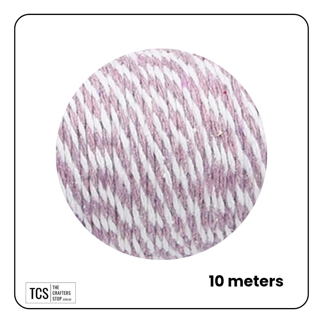 Two-Coloured Decorative Cotton Twine 10m