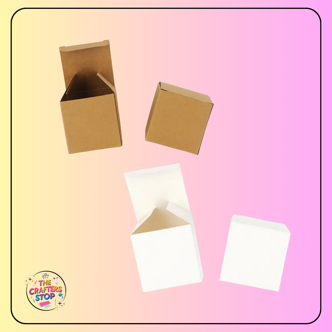 DIY Kraft Gift Boxes - White or Natural