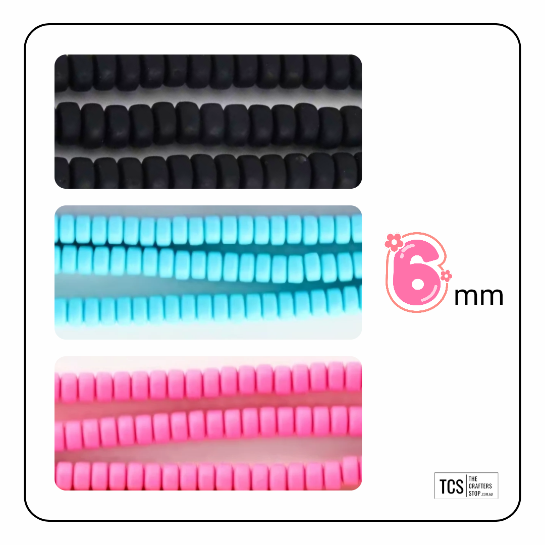 Polymer Clay Beads 6mm
