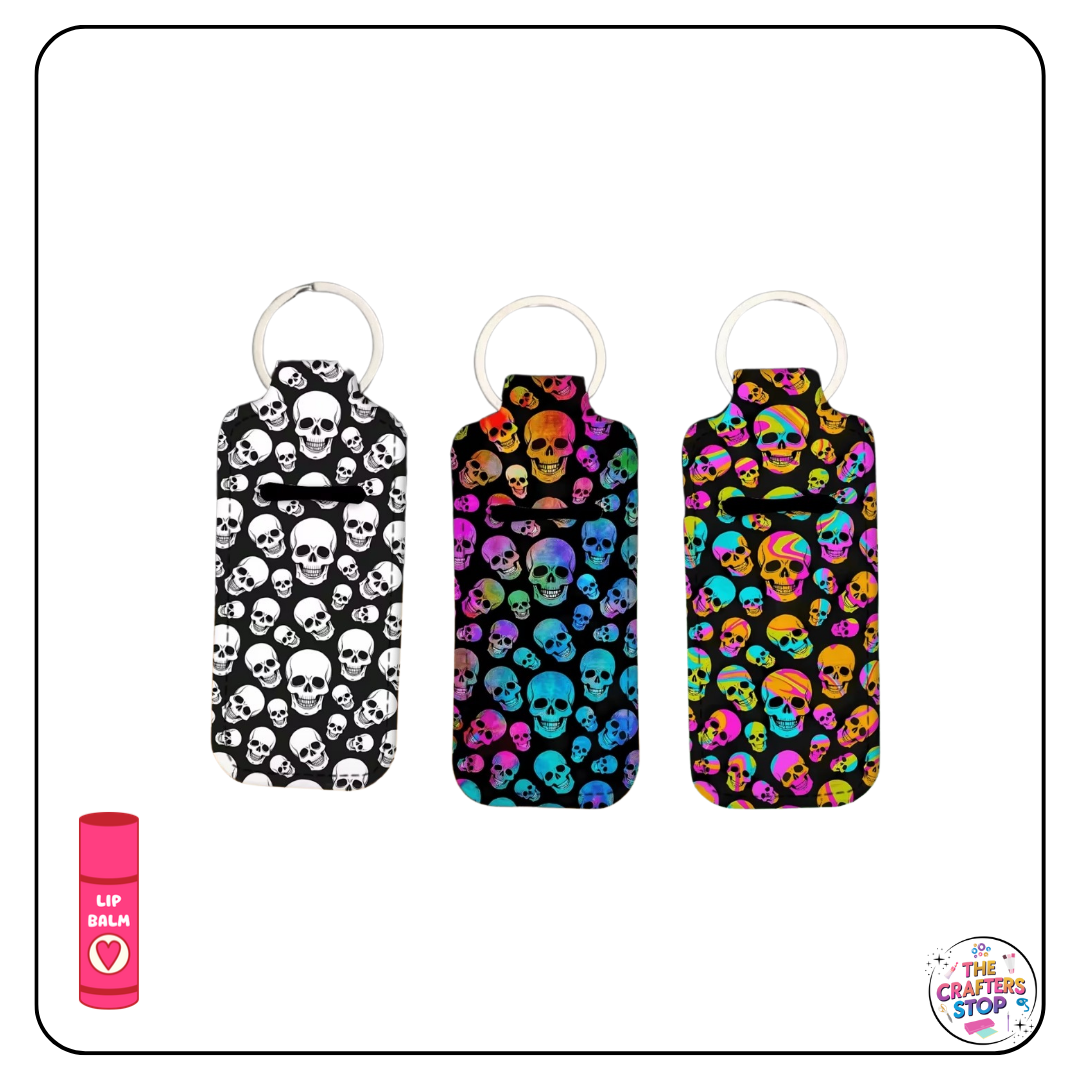 Skull Halloween Themed Chapstick/Lipbalm Holders