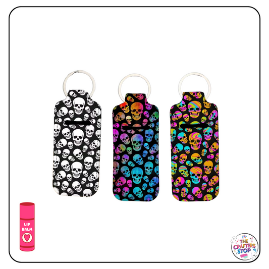 Skull Halloween Themed Chapstick/Lipbalm Holders