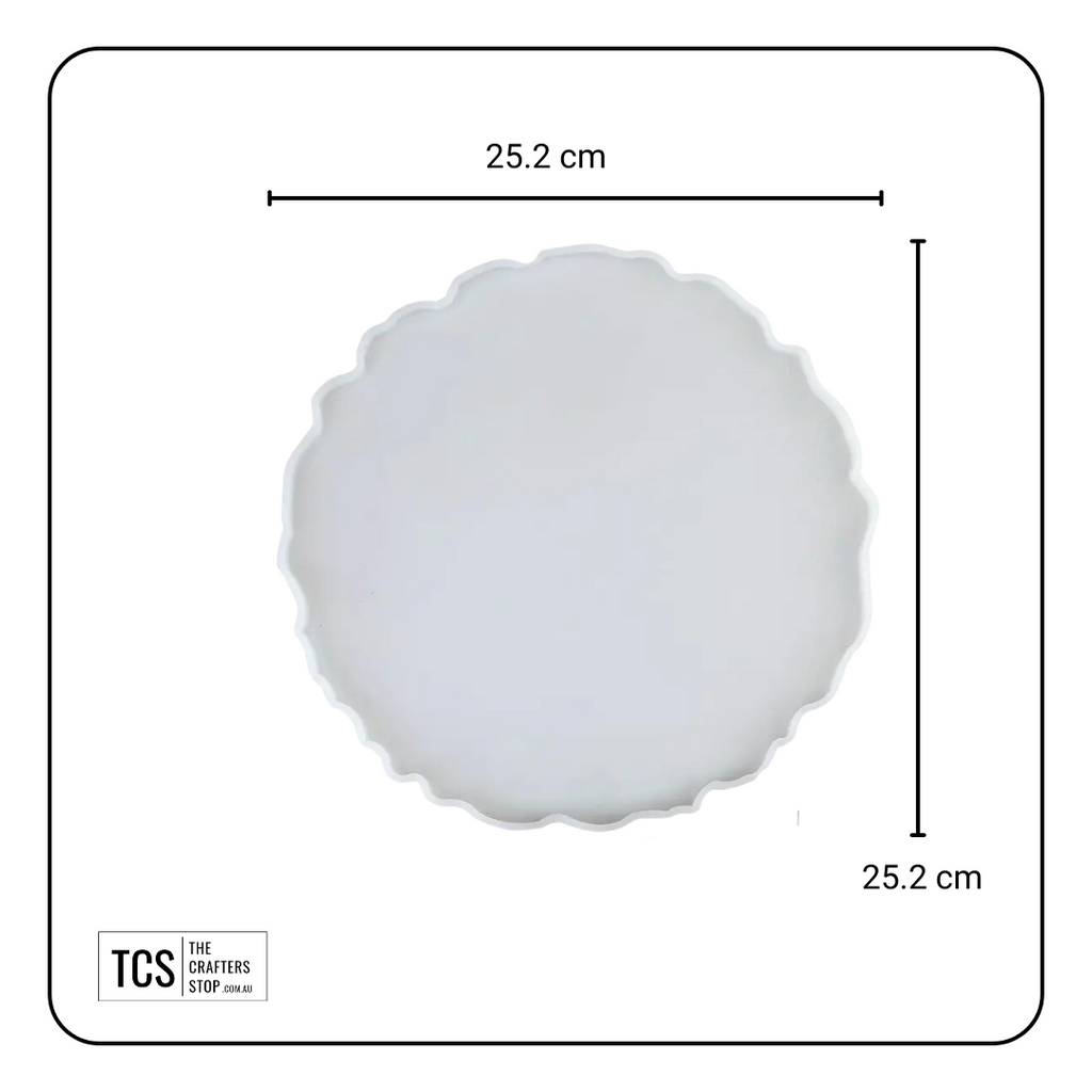 Resin Silicone Round Geode Plate/Tray Mould