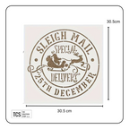 Christmas "Sleigh" Large Stencil