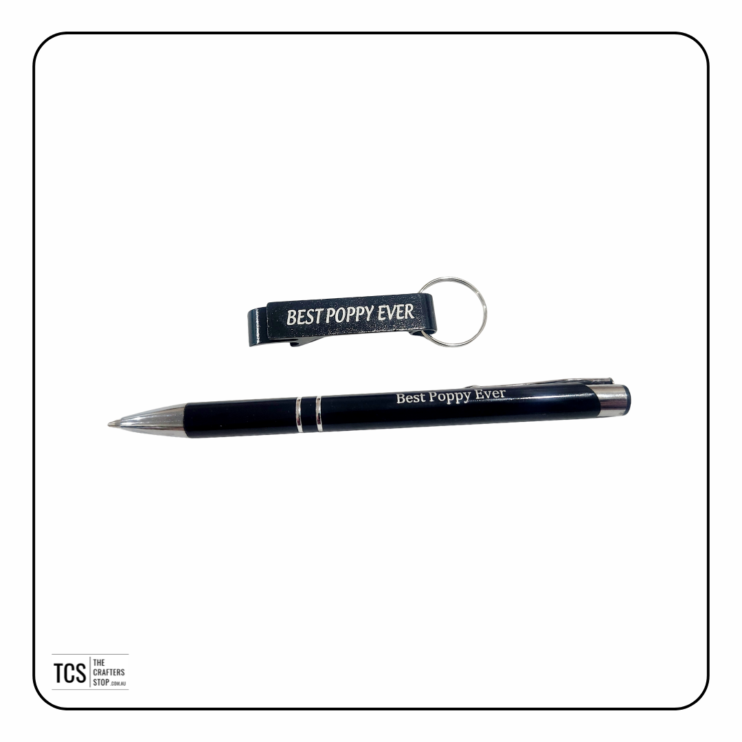 Engraved Father's Day Pens and Bottle Opener Sets