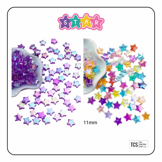 Irridesent Star Beads
