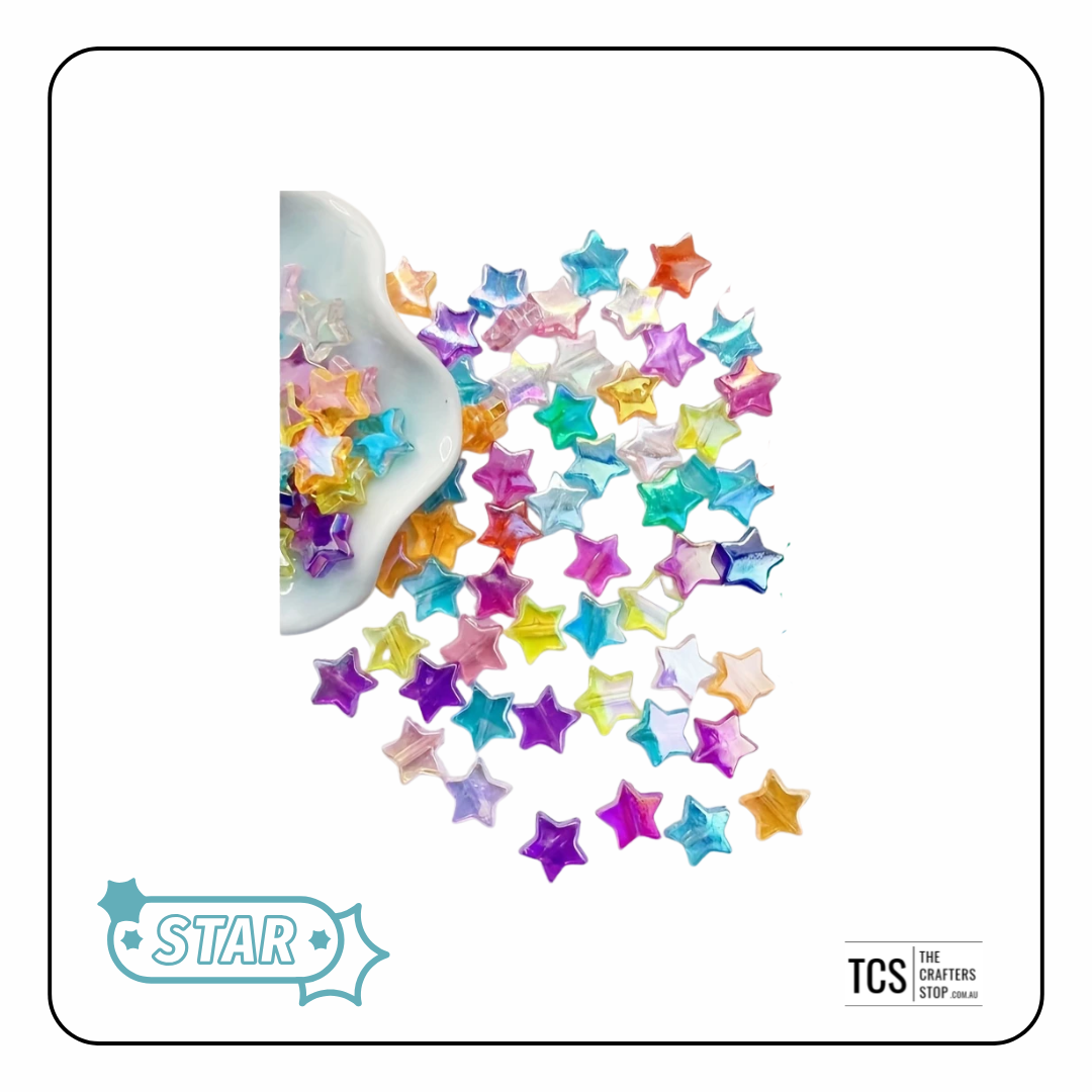 Irridesent Star Beads