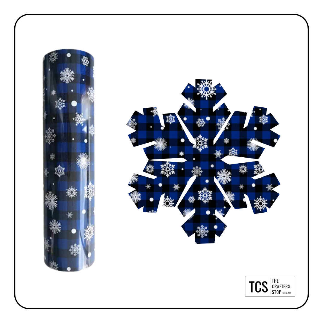 Christmas HTV Snowflake Design (3 Colours)