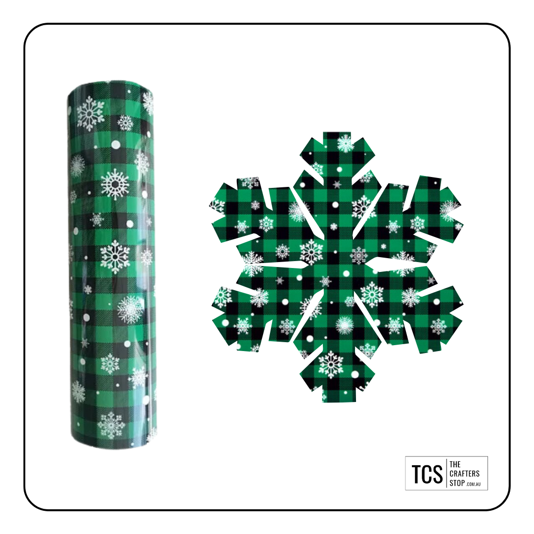 Christmas HTV Snowflake Design (3 Colours)