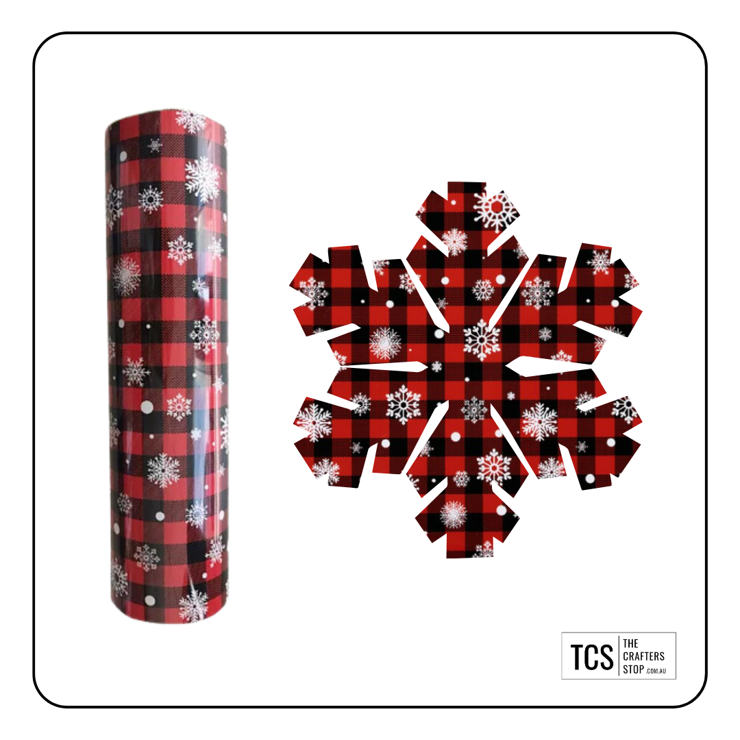 Christmas HTV Snowflake Design (3 Colours)