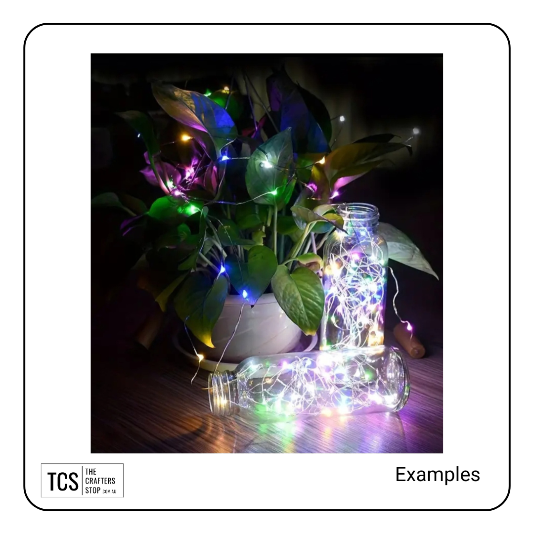 2m Solar Bottle Copper Wire LED Lights (2 Colours)