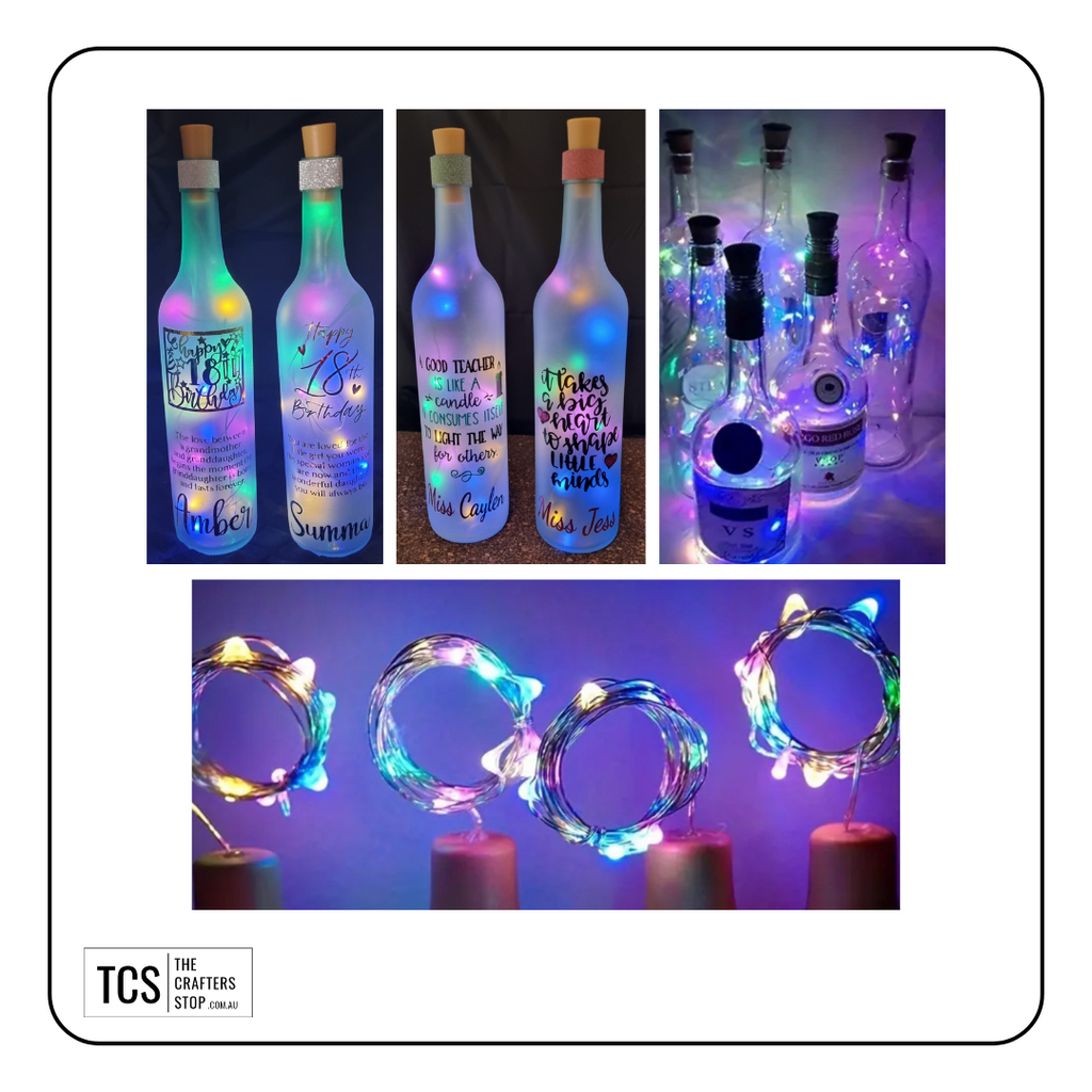 2m Solar Bottle Copper Wire LED Lights (2 Colours)