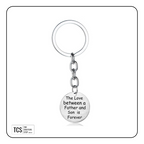"The love between a father and........." Metal Keyring