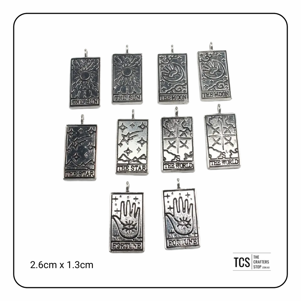 Metal Tarot Charms (Silver/Gold)