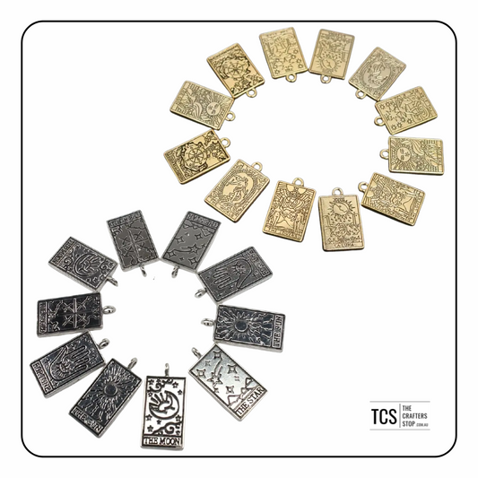 Metal Tarot Charms (Silver/Gold)