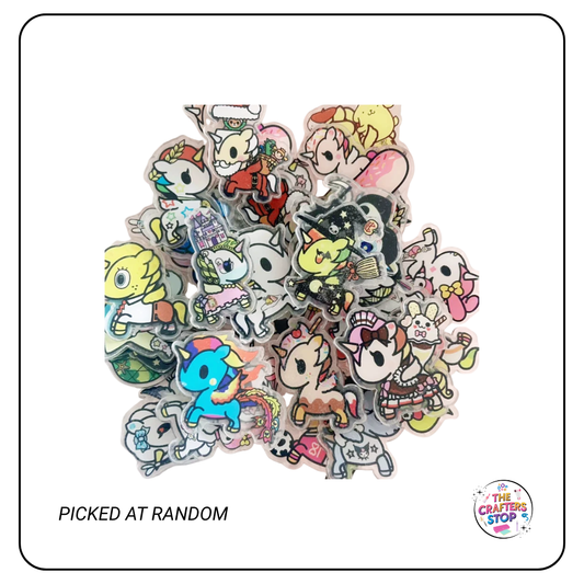 Acrylic Tokidoki Unicorno Embellishments - Mixed
