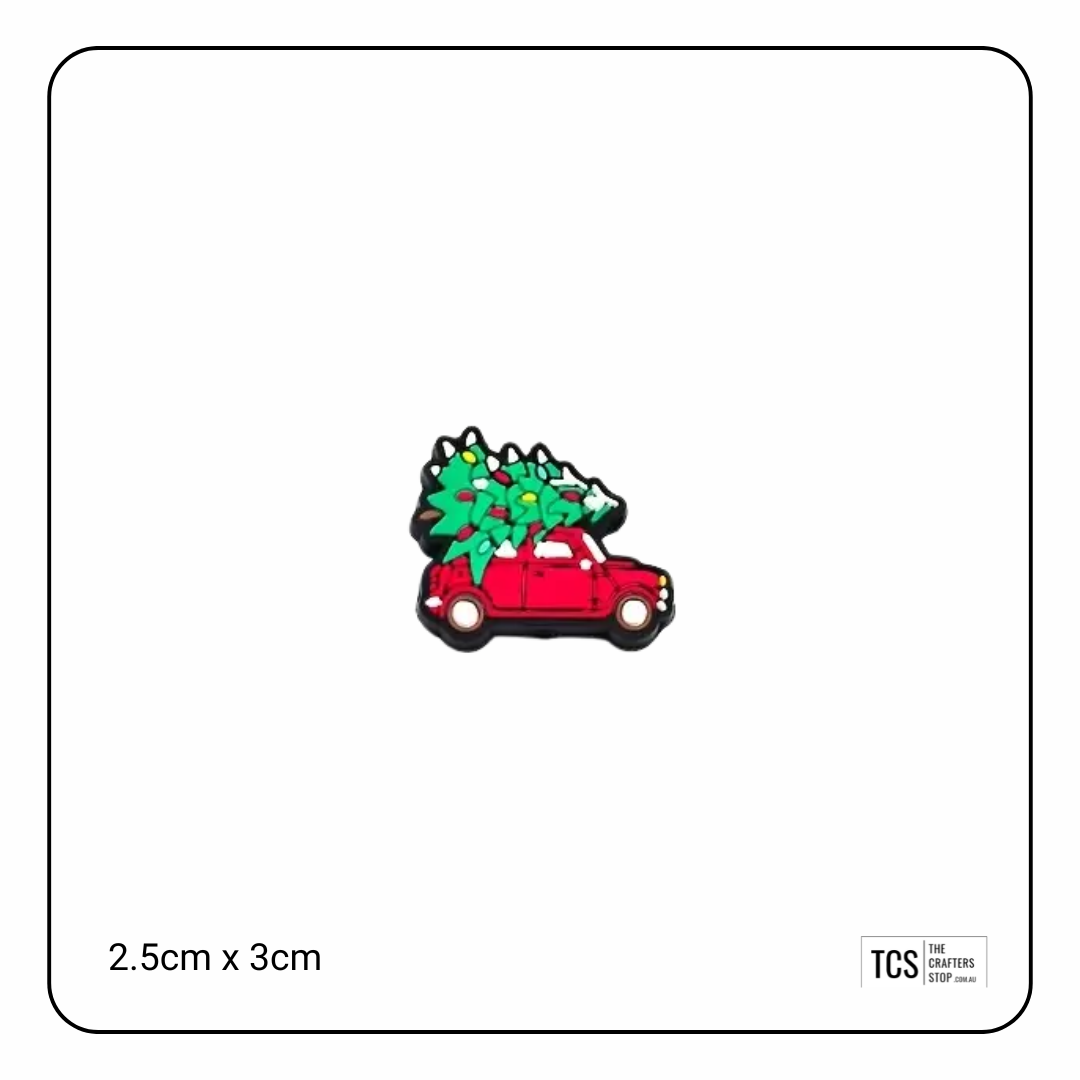 Christmas Truck with Tree Focal Beads