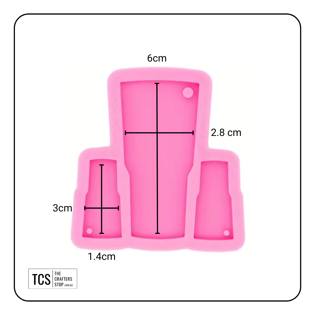 Resin Silicone Tumbler Keyring Mould