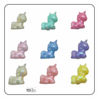 Large Acrylic Uncorn Beads