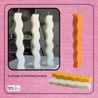 Resin Silicone Wavy Candle Mould