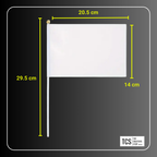 Mini Blank Sublimation White Flag