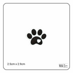 Paw Print Focal Beads