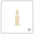 Wooden Candle Cutout X2 pcs