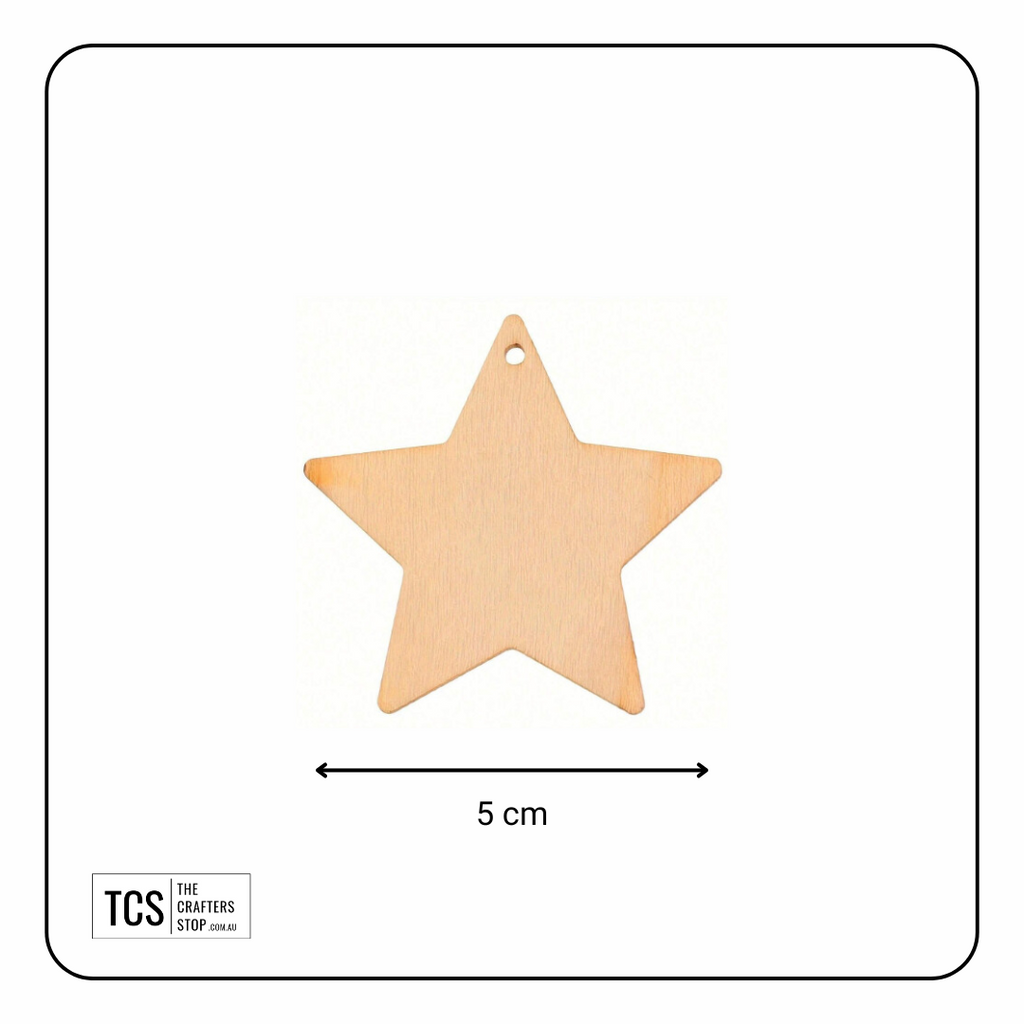 Decorative Wooden Star Blank