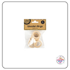 Wooden Craft Rings - 2 Sizes