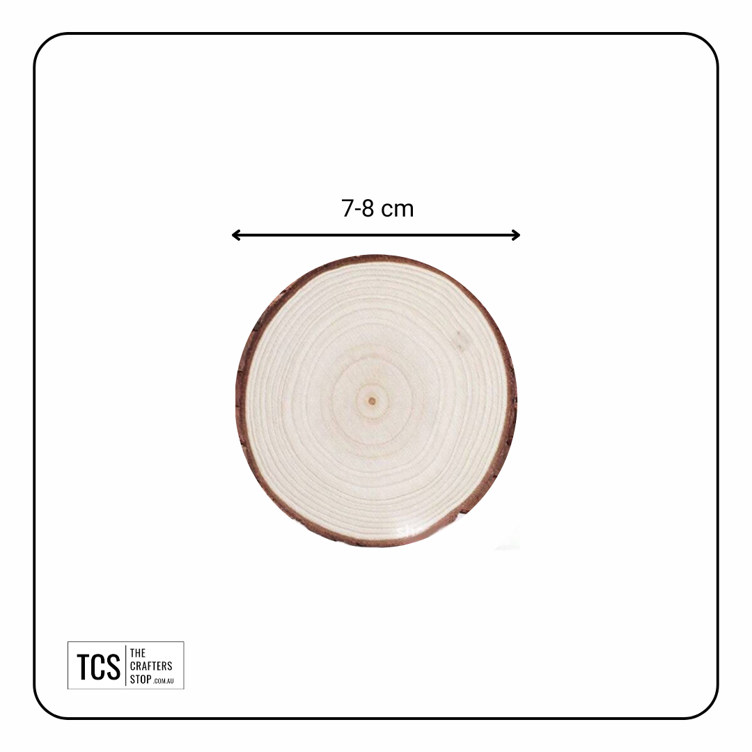 Round Wooden Log Slice 7-8cm – The Crafters Stop