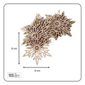 Decorative Wooden Christmas Snowflake Blank