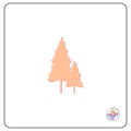 Christmas Wooden Shapes - Double Tree