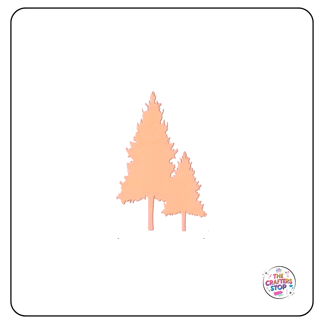 Christmas Wooden Shapes - Double Tree