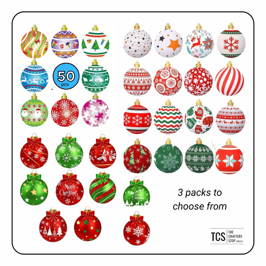 Christmas Bauble/Ornaments Scrapbooking Stickers
