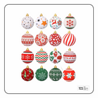 Christmas Bauble/Ornaments Scrapbooking Stickers