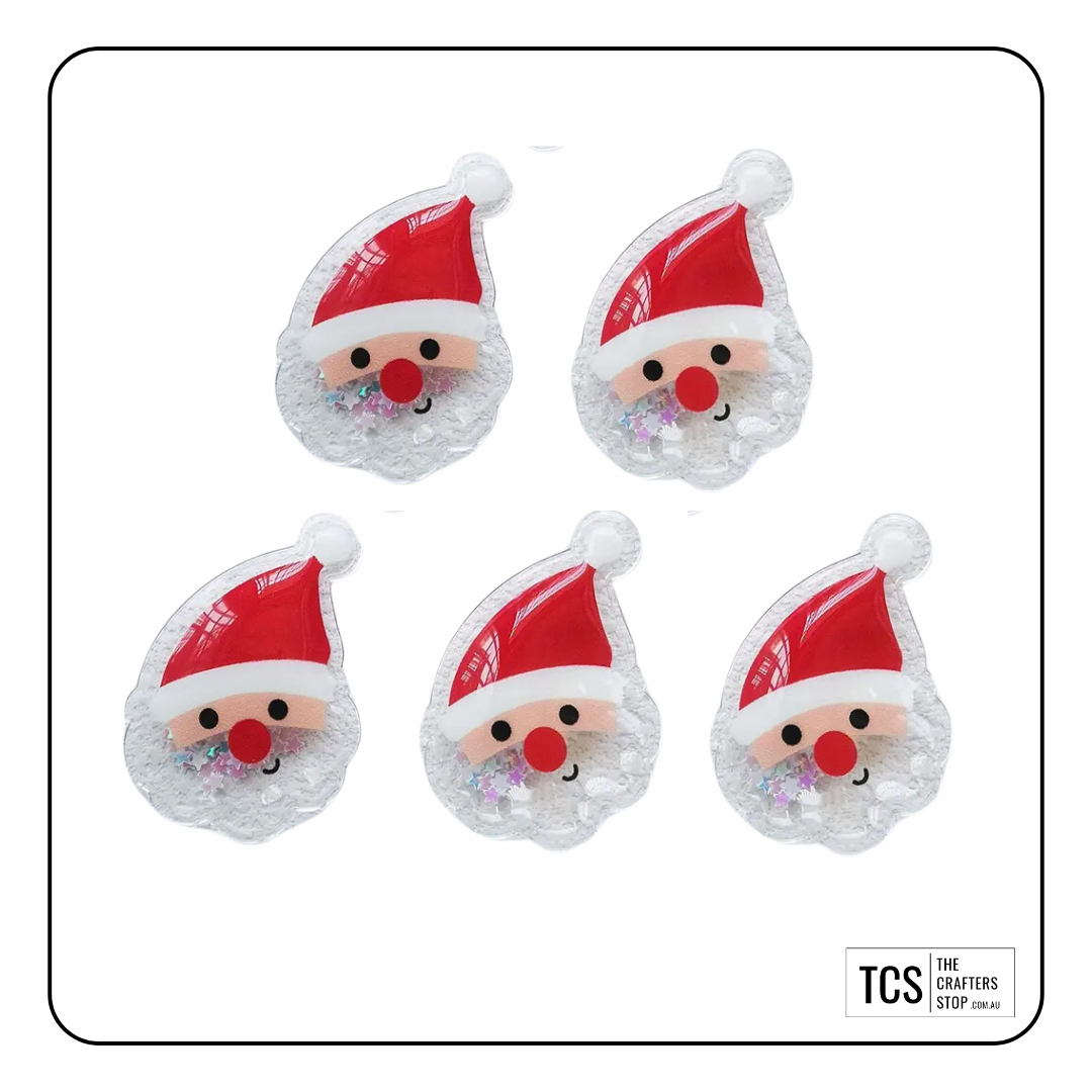 Festive PVC Shaker Christmas Embellishments