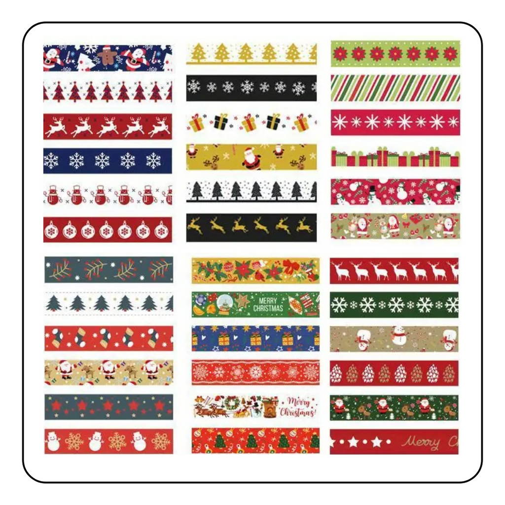 Decorative Christmas Washi Tape (2 Pack)
