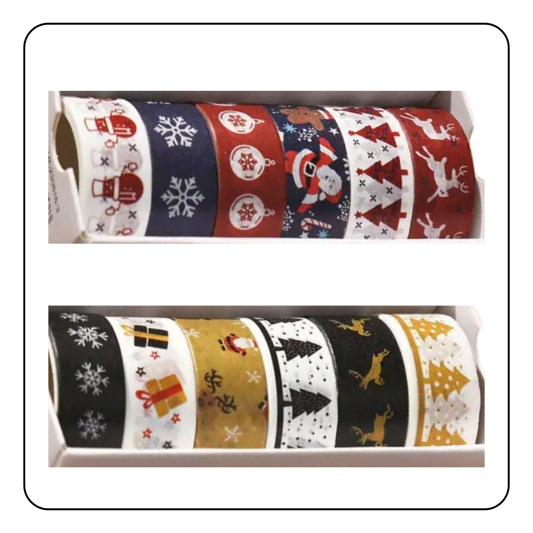 Decorative Christmas Washi Tape (2 Pack)